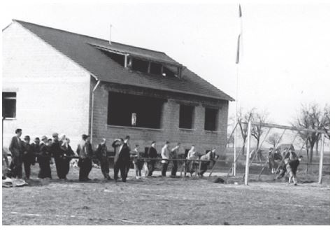 Bild Rohbau Sportheim 1958