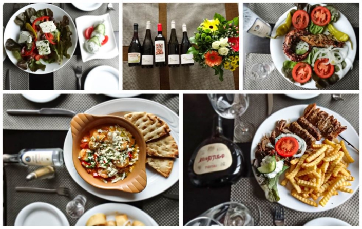 Bildcollage verschiedene Gerichte