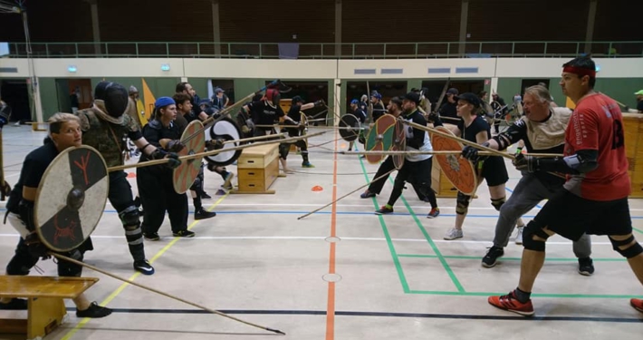 Training3 Bild Fechttraining in der Halle