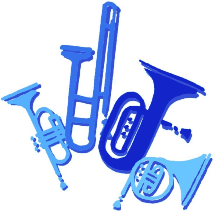 Logo blau Bild Logo Förderverein Blasorchester